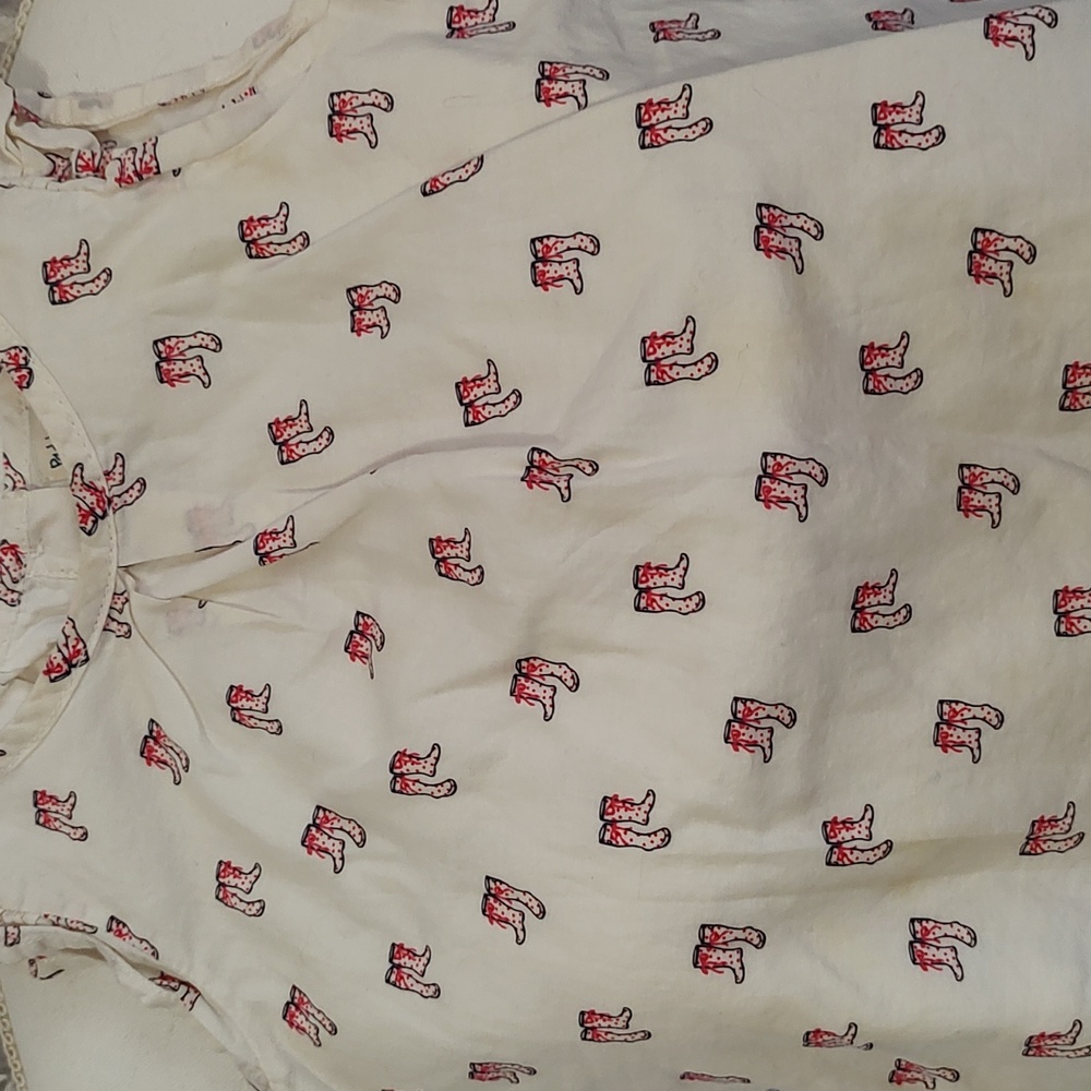 Paddington Bear Gap Baby 18-24 mo. Wellie boot.  Ruffle Blouse 100% Cotton Boho